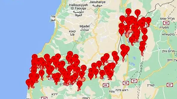 هجوم گسترده پهپادی از لبنان به اسرائیل/ فعال شدن آژیر خطر در همه شهرک‌های شمال اراضی اشغالی