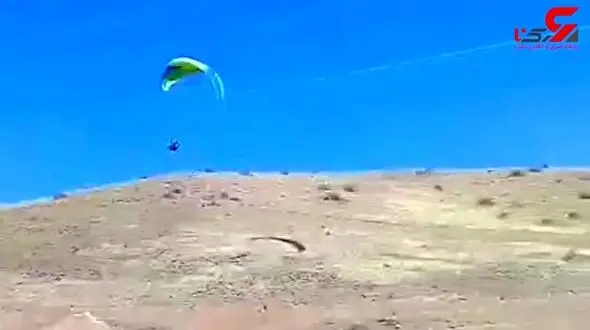 لحظه وحشتناک گیر کردن مربی پاراگلایدر در کابل های فشار قوی + فیلم و جزییات 