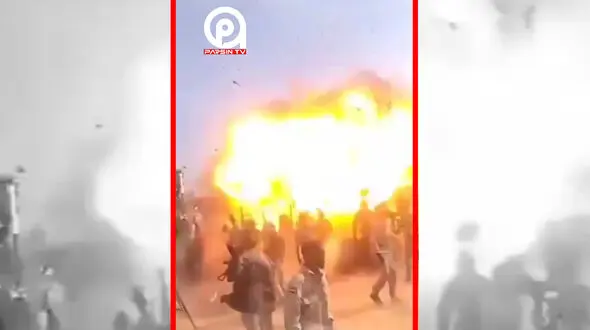 فیلم حمله پهپاد SAF به جشن نیروهای RSF در دارفور
