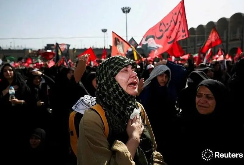 مراسم وداع با رهبر شهید انقلاب از نگاه رویترز