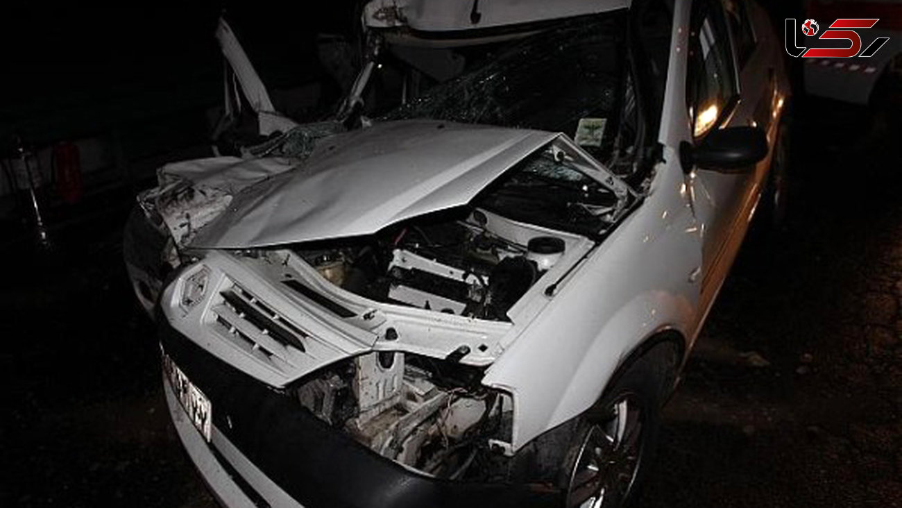 مرگ 3 سرنشین خودروی ال نود در محور رباط مراد شهرستان خمین+ عکس