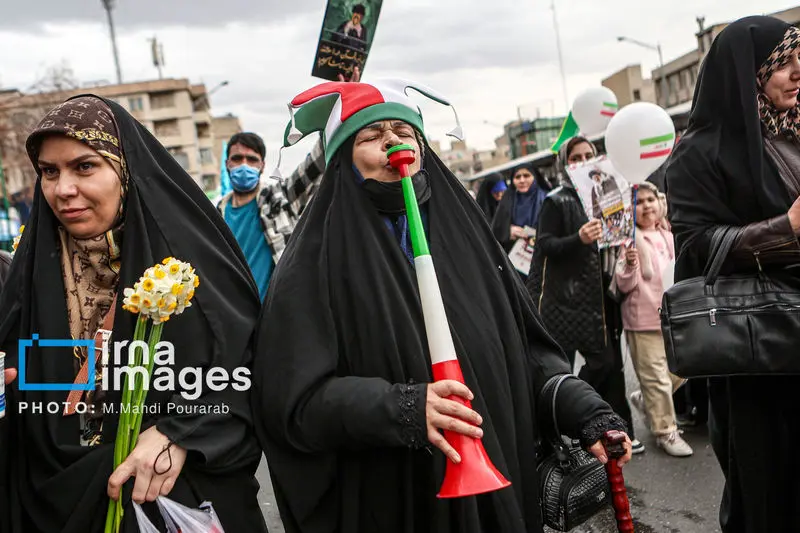 حضور مردم ایران در راهپیماتیی 22 بهمن 1404