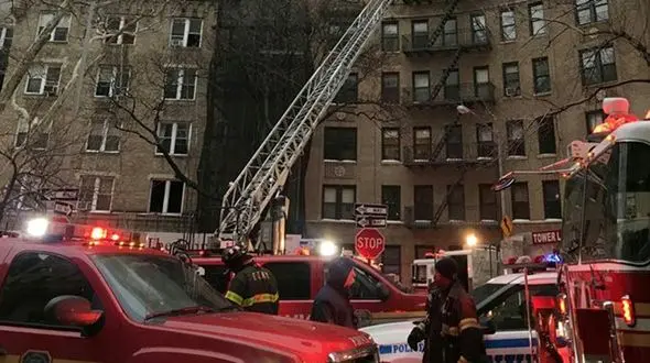 آتش سوزی بزرگ در نیویورک +تصاویر