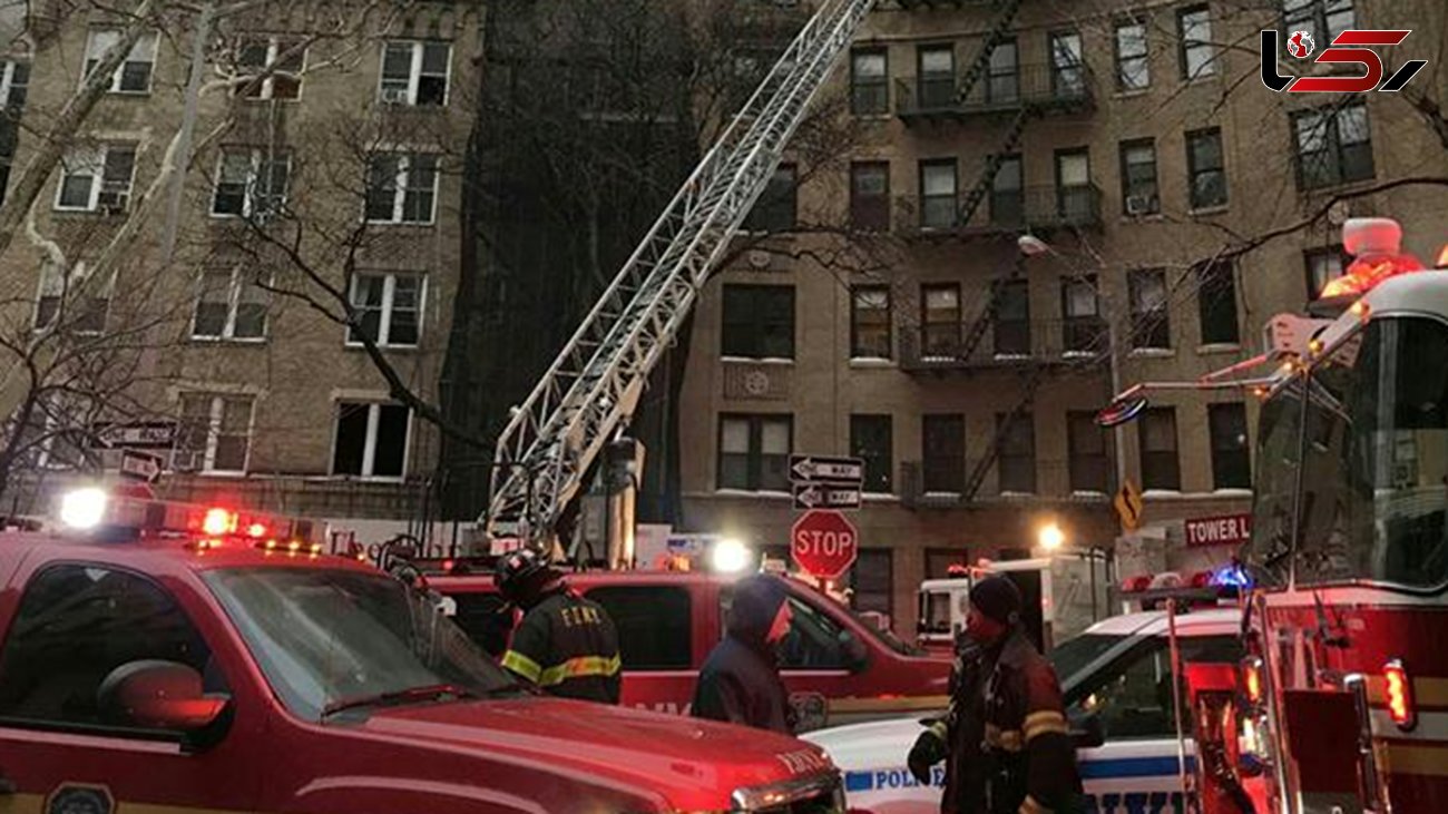 آتش سوزی بزرگ در نیویورک +تصاویر