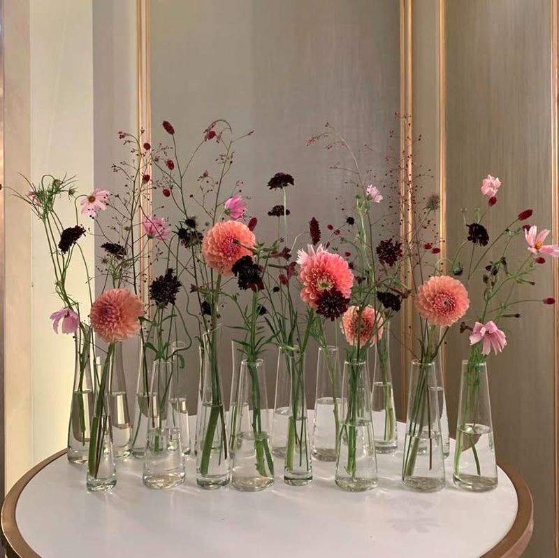 گلدان شیشه ای رومیزی جدید