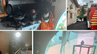 نجات زن رشتی از میان شعله های آتش / خانه اش خاکستر شد + عکس