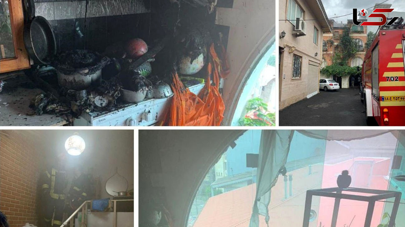 نجات زن رشتی از میان شعله های آتش / خانه اش خاکستر شد + عکس