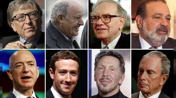  ۱۰ فرد ثروتمند جهان کرونایی شدند / ۸۳ میلیارد دلار ضرر مالی