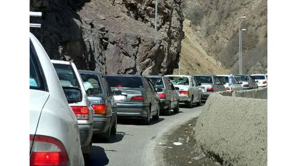 ترافیک در آزادراه تهران-قزوین سنگین است
