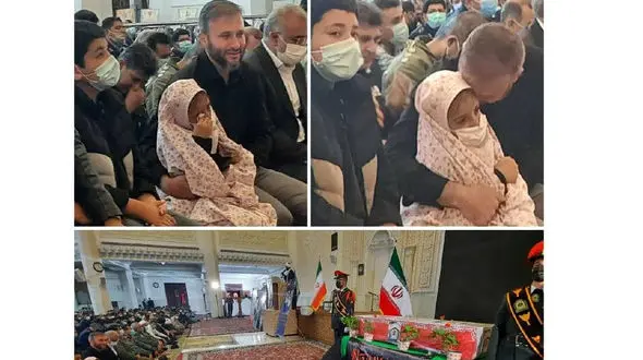 اولین عکس از اشک‌های تلخ فرزندان شهید رنجبر + عکس