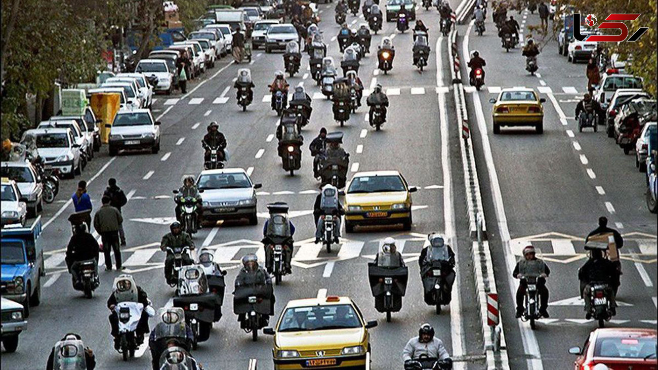 تردد ۷۰۰ هزار موتورسیکلت در منطقه ۱۲ شهر تهران