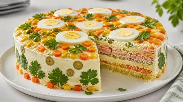 طرز تهیه کیک الویه؛ فینگرفود مجلسی و خوشمزه برای مهمانی