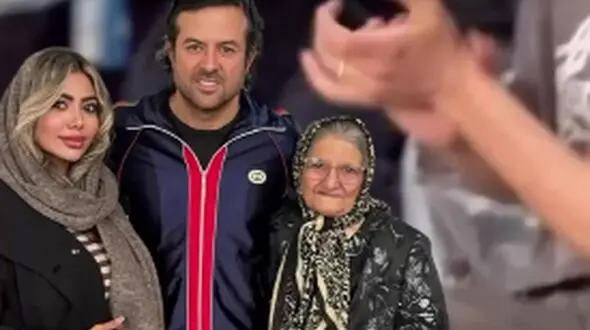 عزیز مهری مادر جواد عزتی بازیگر سریال وحشی: من یه خانم خانه دار بودم الان هرچی دارم از هومن سیدی دارم