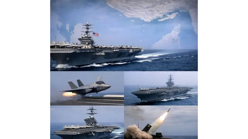 ناوگان نظامی آمریکا در خلایج فارس