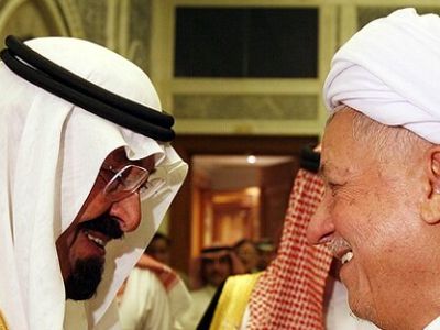 سفر در زمان؛ حضور پادشاه عربستان در منزل شخصی آیت الله رفسنجانی در تهران+عکس