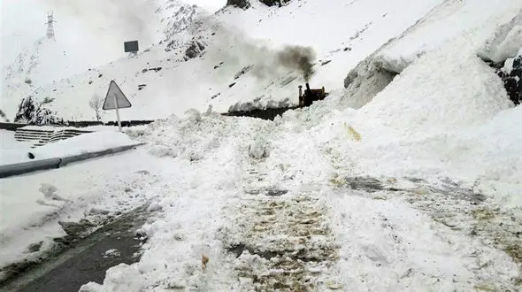 ریزش9 بهمن در جاده چالوس/ سقوط ۳ خودرو در رودخانه