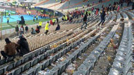 وضعیت تاسف‌آور سکوهای ورزشگاه آزادی بعد از فینال لیگ قهرمانان