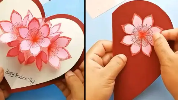 ساخت کارت قلبی + فیلم