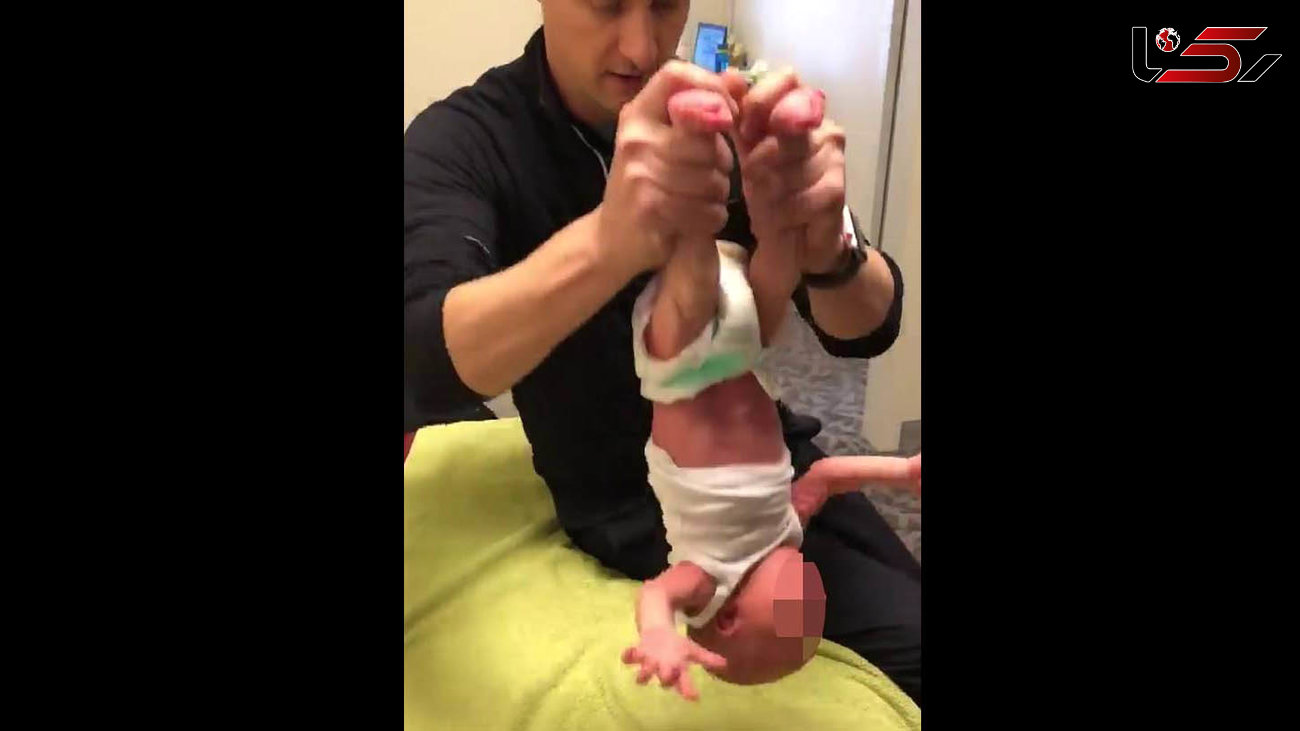 عصبانیت مردم از تصاویری که از رفتار این پزشک با یک نوزاد در فضای مجازی منتشر شد+ تصاویر