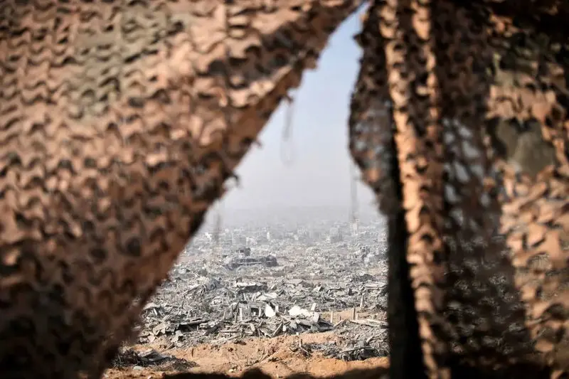 ویرانی‌های شمال نوار غزه پس از عملیات نظامی اسرائیل