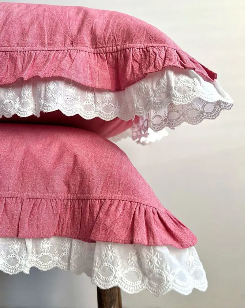 طرز دوخت روبالشی لبه دار
