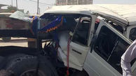  تصادف کامیون و مینی بوس در اصفهان