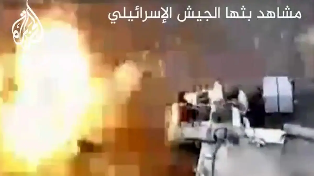 فیلم حمله پهپادی اسرائیل به فرمانده ارشد حماس