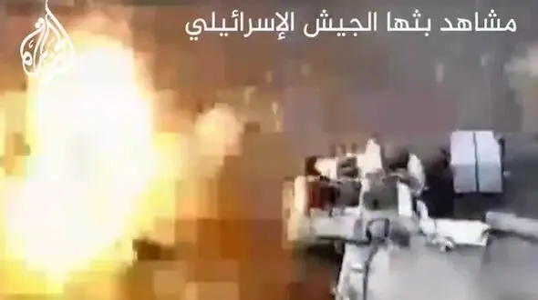 فیلم حمله پهپادی اسرائیل به فرمانده ارشد حماس