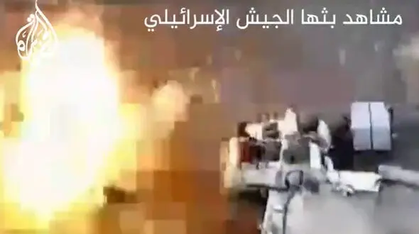فیلم حمله پهپادی اسرائیل به فرمانده ارشد حماس