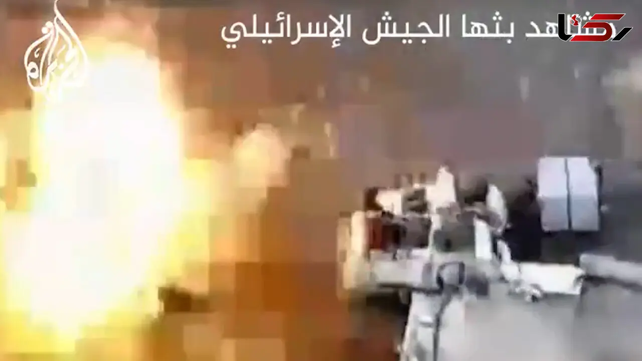 فیلم حمله پهپادی اسرائیل به فرمانده ارشد حماس