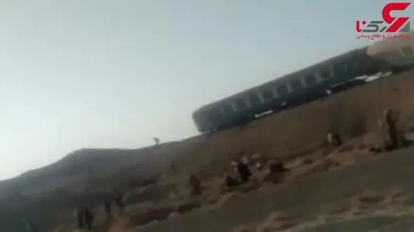 نخستین فیلم از خارج شدن مرگبار قطار از ریل در زاهدان/ 38 تن قربانی شدند