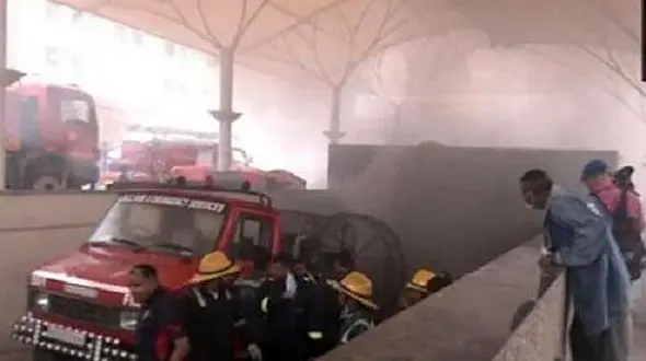 آتش سوزی بزرگ در بیمارستان فریدونکنار / همه وحشت کردند