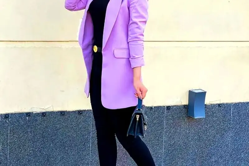 کت بنفش زیبا