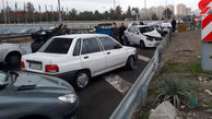 5 مصدوم در تصادف زنجیره ای چند خودرو در اتوبان پاسداران تبریز