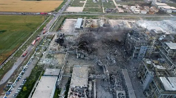 ۵ کشته و ۱۰ زخمی در حادثه دلخراش کارخانه شیمیایی چین