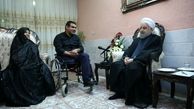 دکتر روحانی در دیدار جانباز سرافراز سعید شهریان: همواره قدرشناس ایثار و فداکاری فرزندان ملت هستیم