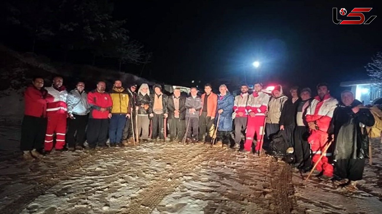 نجات 22 کوهنوردان مفقود در ارتفاعات کرمانشاه + فیلم و عکس