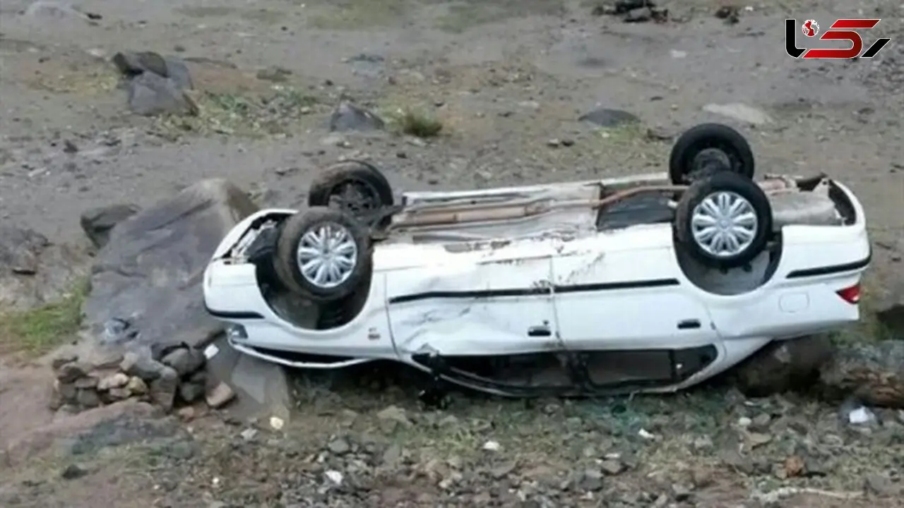 واژگونی پژو در قم حادثه آفرید