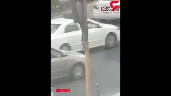 مخفی شدن عجیب یک جوان هنگام فرار از دست پلیس + فیلم