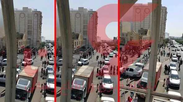  آتش سوزی مجتمع تجاری کوروش مهار شد + فیلم و عکس 