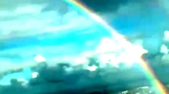 رنگین کمان 360 درجه ای را ببینید + فیلم