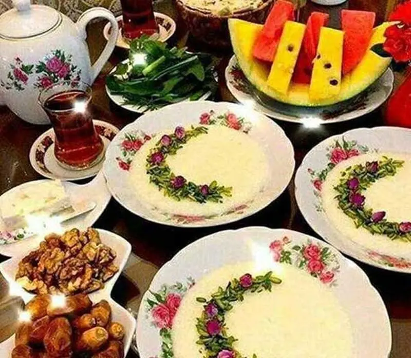 سفره افطار زیبا