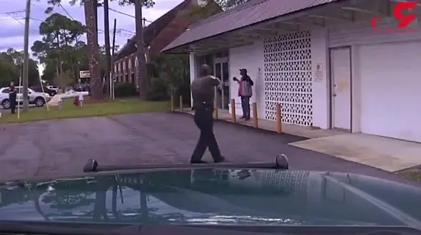 شلیک های مرگبار دزد و پلیس در خیابان + فیلم 