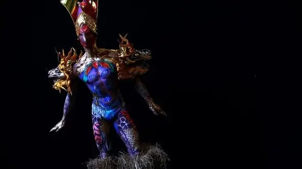 تصاویر دیدنی از فستیوال نقاشی بر بدن