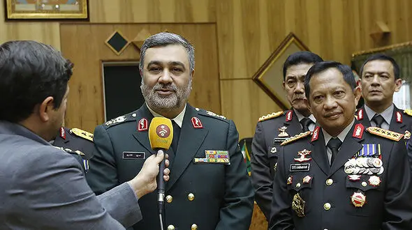 تاکید روسای پلیس جمهوری اسلامی ایران و اندونزی بر تعامل و انتقال تجربیات پلیسی 