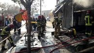 مغازه  چادر دوزی در آتش سوخت