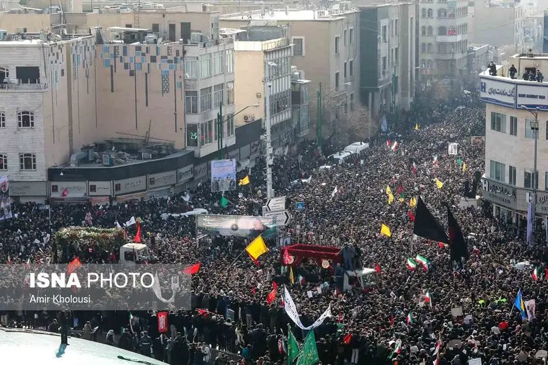 میلیون‌ها ایرانی خون‌خواه حاج قاسم