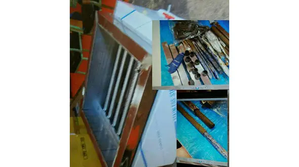 کباب پز تریاکی در فرودگاه امام کشف شد +عکس 