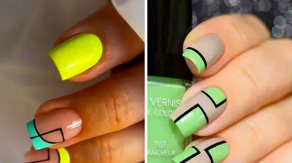 15 طرح ناخن هندسی جذاب؛ انتخابی خلاقانه برای دست‌ های شما