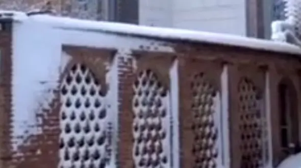 میراث تاریخی زیر برف؛ حال‌وهوای زمستانی مزار شیخ احمد جامی و کاخ خورشید + فیلم